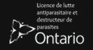 Licence de lutte antiparasitaire et destruction de parasites Ontario